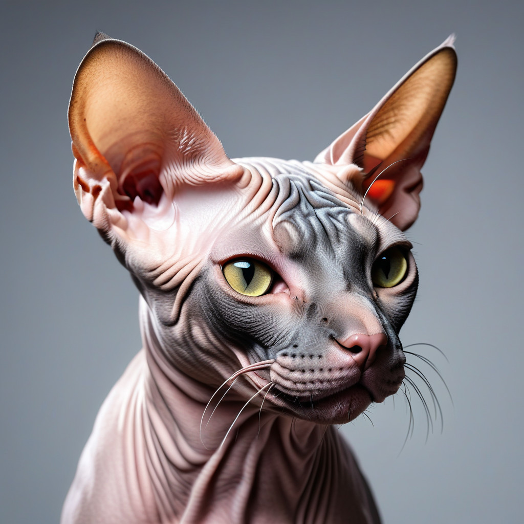 Hairless and Low-Shedding Cat Breeds-Sphynx